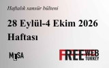 28 Eylül-4 Ekim sansür bülteni